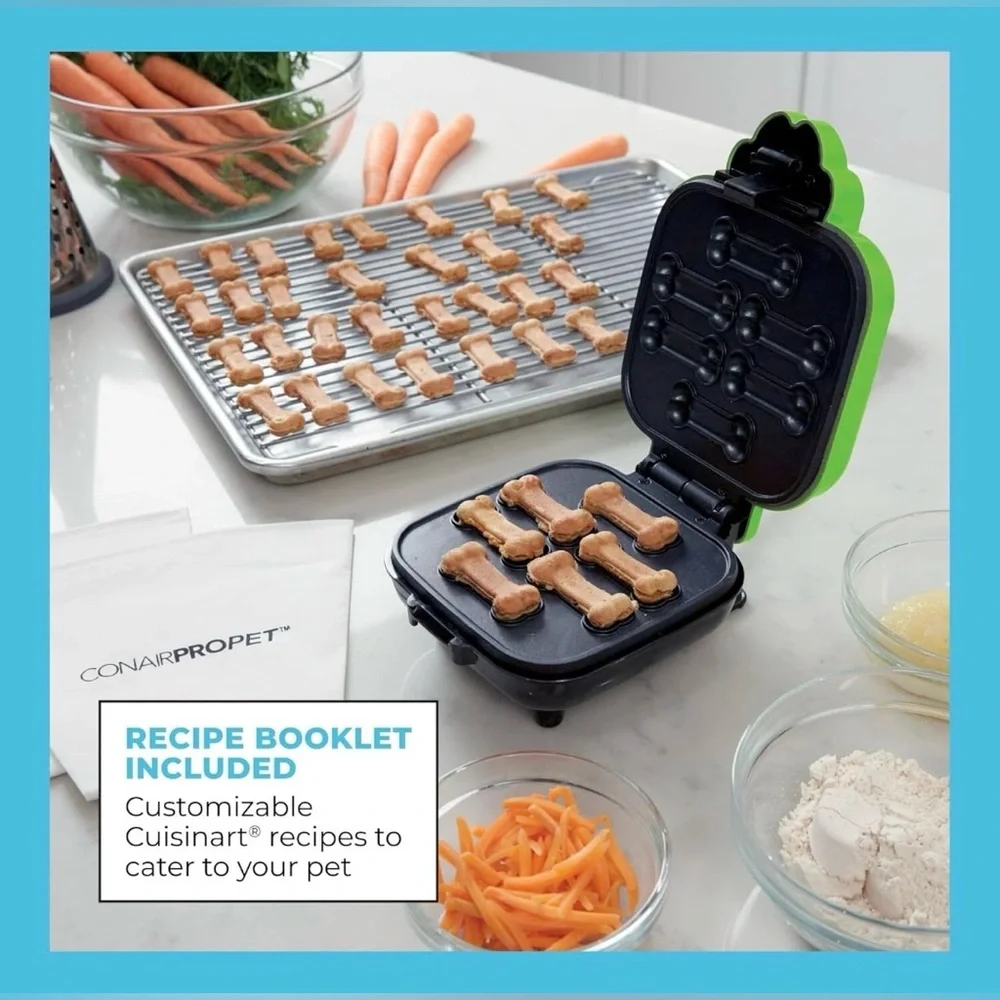 CONAIRPROPET Goodbone Dog Treat Maker 6 Treats With Cuisinart Recipe Book New